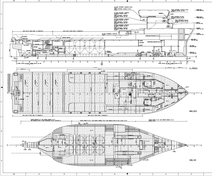 Produce 2d autocad drawings for vessels or buildings by Khoipham653 ...