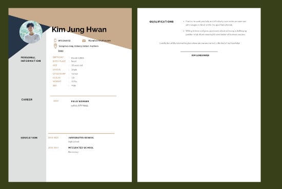 do presentable resume design