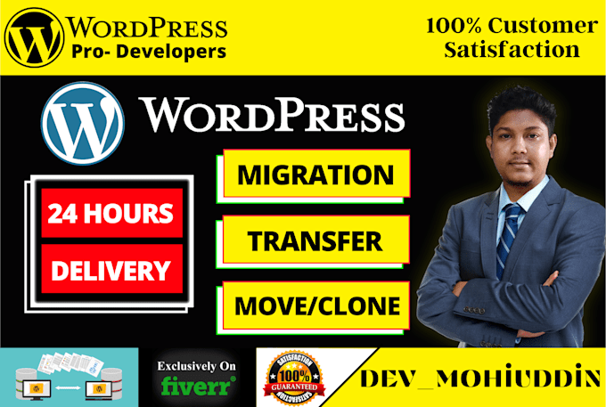 do migrate, transfer, clone, and rebuild wordpress website