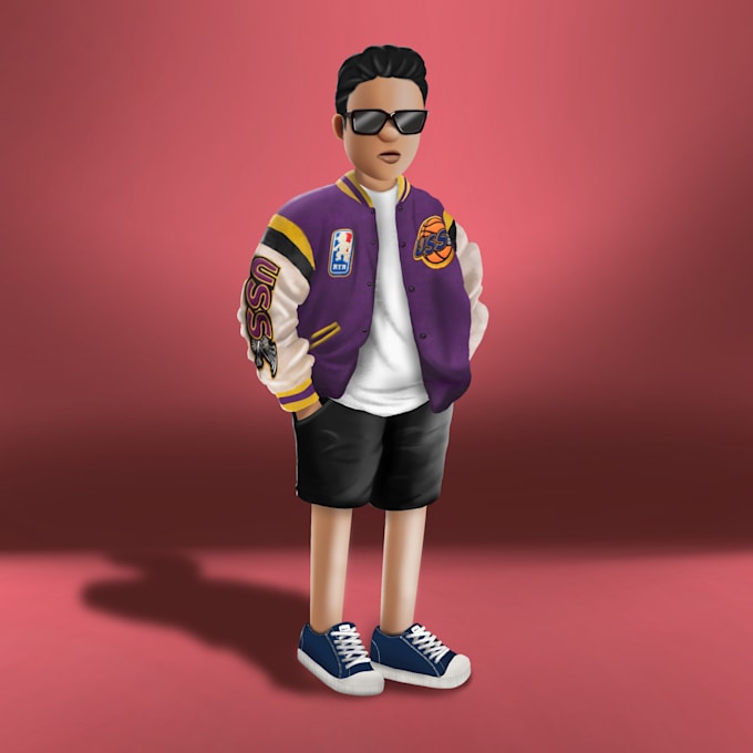 Rendered Comic Style Character Make character design with rendered and cartoony style by Gimnastiar ...