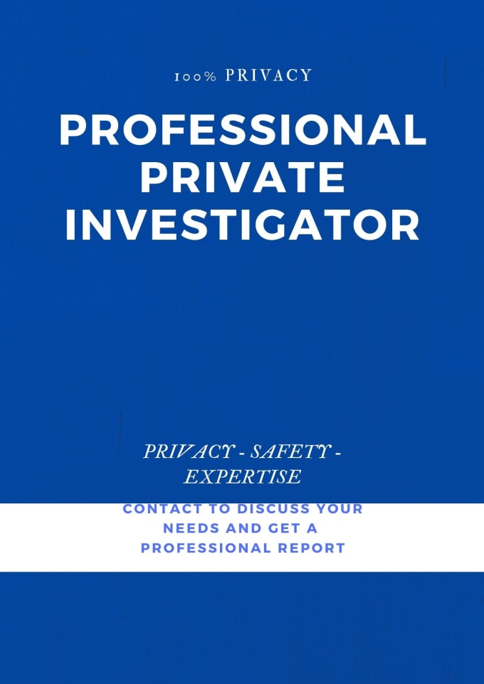 Hire a freelancer to find proof of cheating private investigator