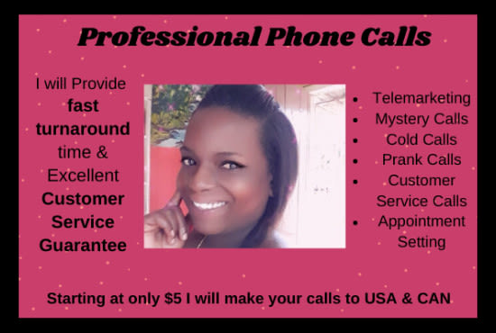 make professional phone calls for you