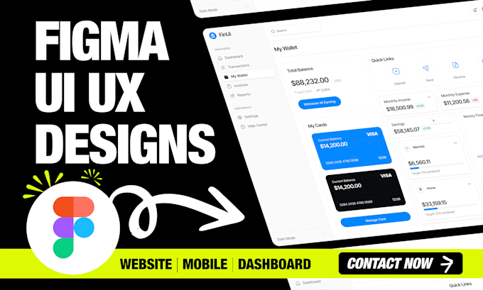 ui ux design, dashboard design, web app design, saas erp design in figma