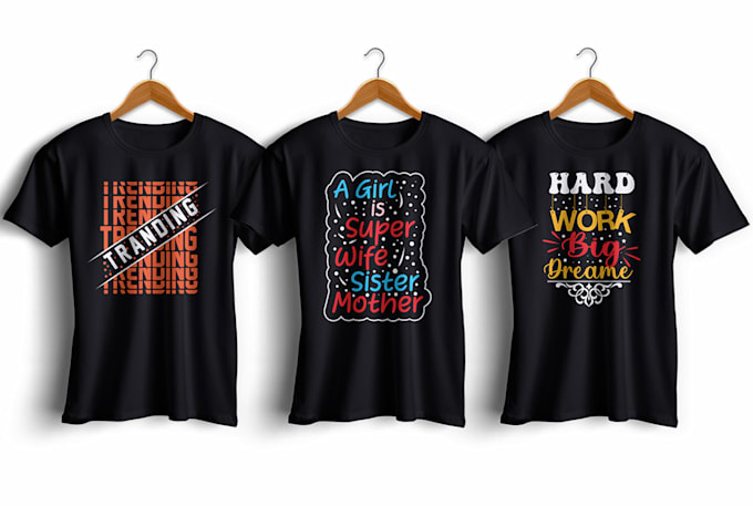 create unique minimalist awesome typography t shirt design