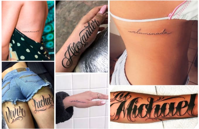 You 22 types with the best fonts for tattoos with the word you want by Rumitattoo