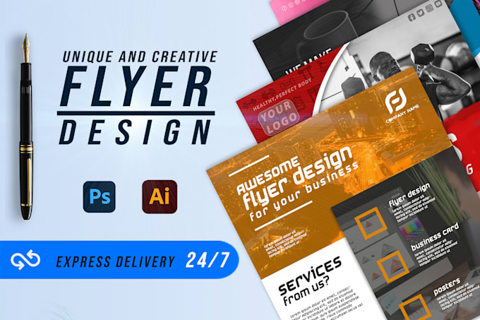 Create unique digital and printable flyer design by Dinukagraphic | Fiverr