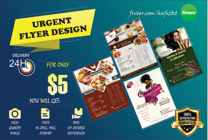 Create an urgent flyer design in 24 hours by Hafizkt | Fiverr
