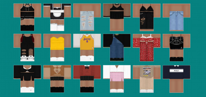 Make a simple roblox clothes template by Sayhighzz