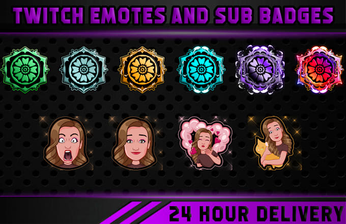 create twitch emotes and sub badges