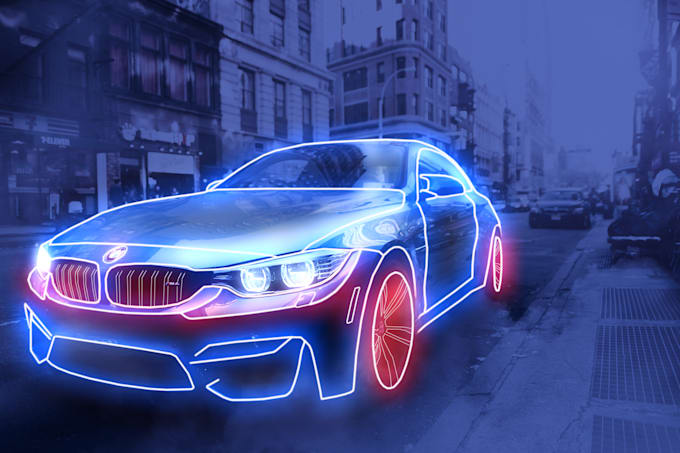 do neon light editing glowing effect image photoshop