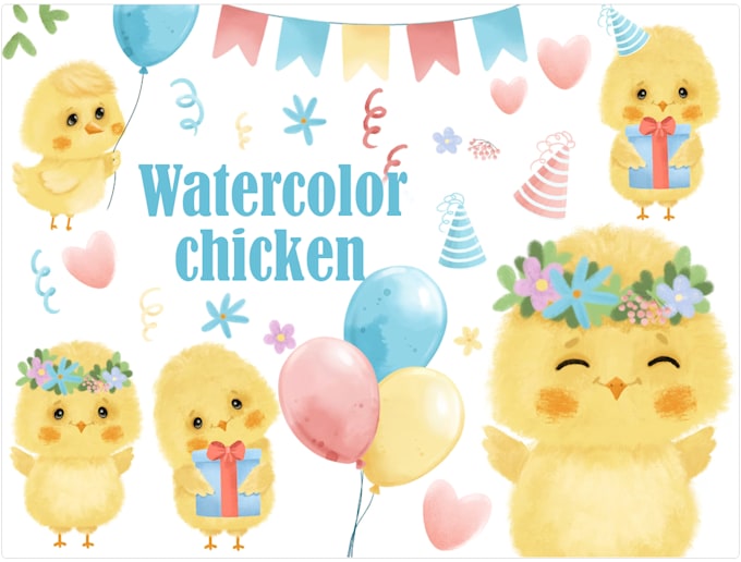 paint watercolor pet, dog, cat, animal illustration