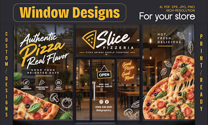 design real shopfront or storefront window graphics in 24hrs