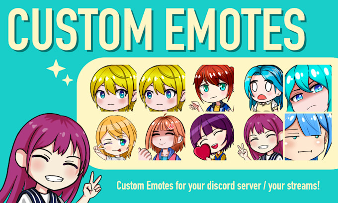 draw cute emojis for twitch and discord