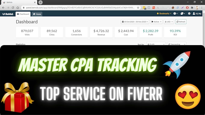 setup your bemob CPA campaigns