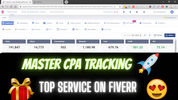 setup your voluum CPA campaigns