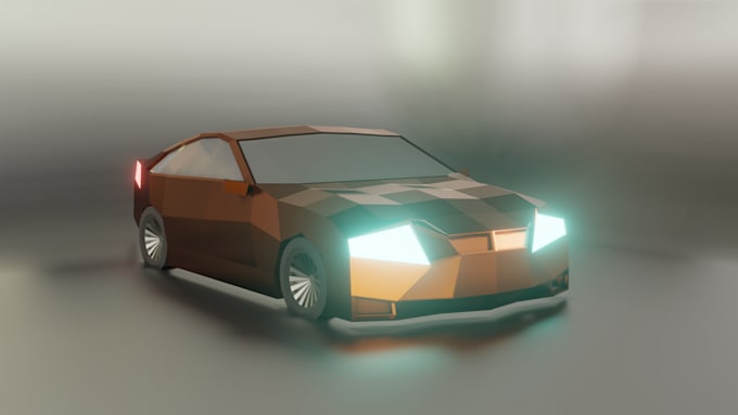 do low poly game objects for your game