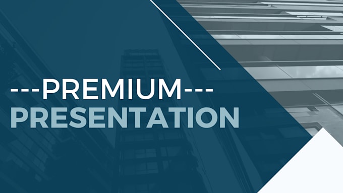 design a premium powerpoint presentation