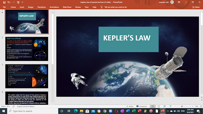 I will create and edit power point presentation for education