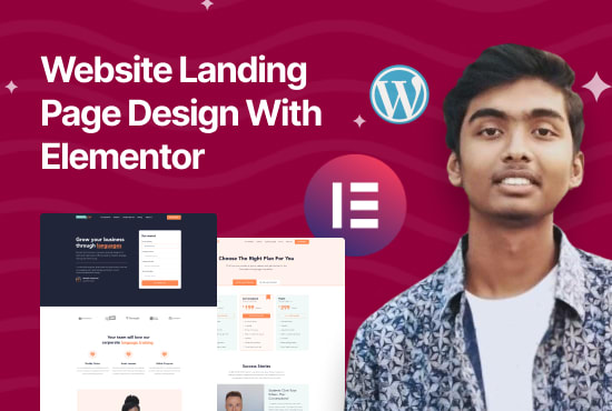 Big Deals! I will create responsive elementor landing page,squeeze page design