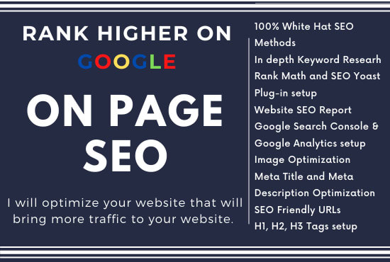 do wordpress onpage SEO and technical optimization with rank math and yoast