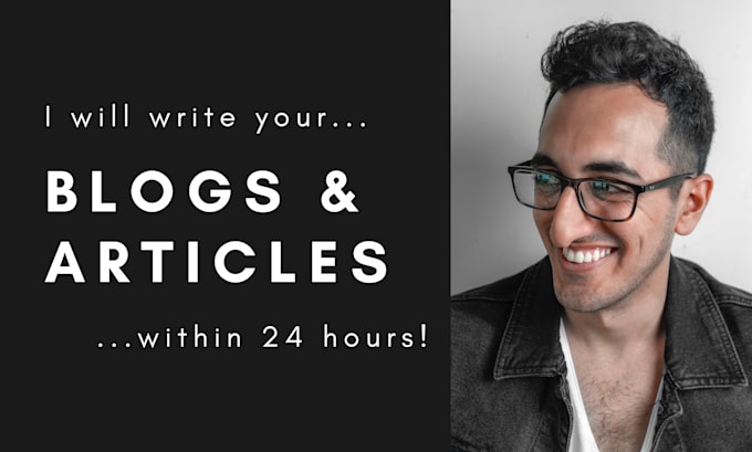 write SEO articles and blog posts within 24 hours