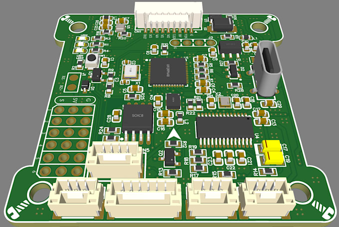 design your pcb schematic and layout in altium or easyeda