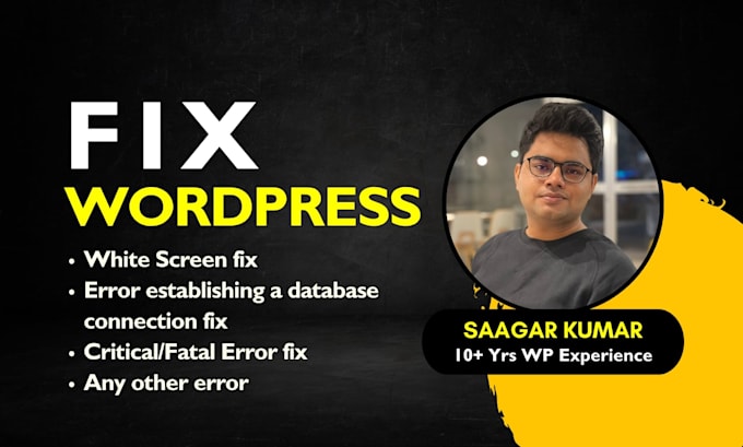 fix wordpress issues, wordpress bug, wordpress critical error or woocommerce fix