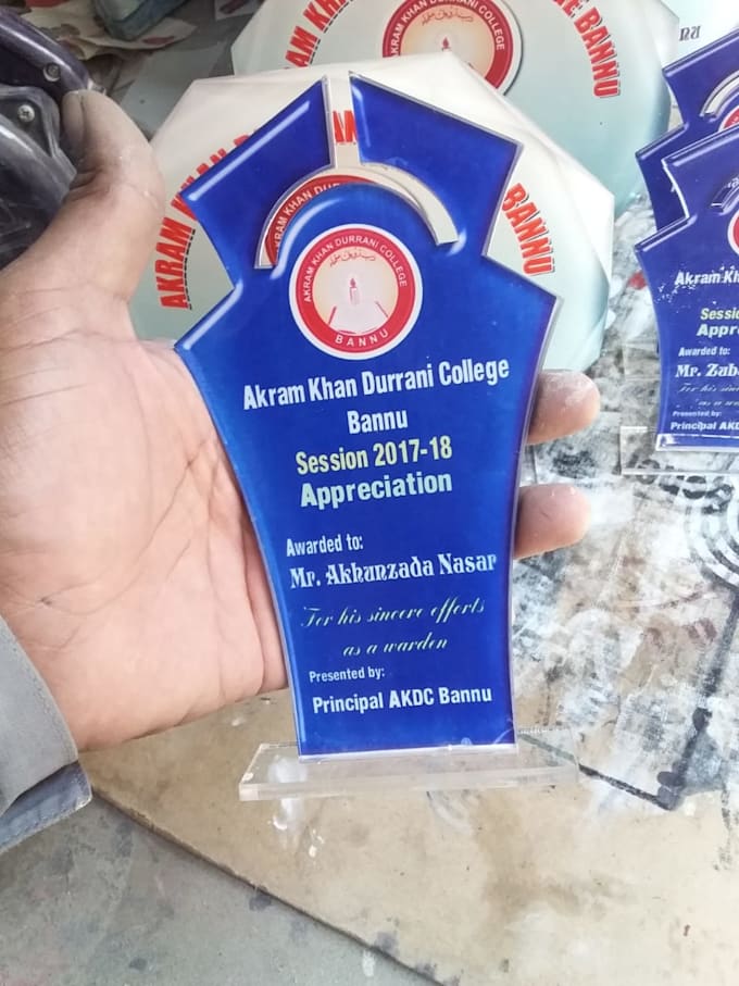design award shield for a good persons