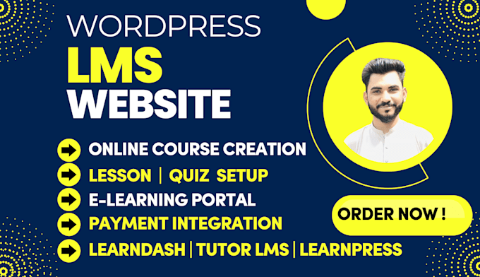 build lms website using tutor lms, learnpress or learndash