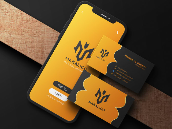 I will design clickable digital business card or physical card