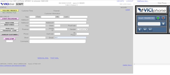 install viciphone , webrtc , SSL on your vicidial server
