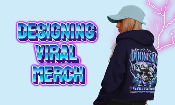 Create a tshirt or hoodie design for a print on demand clothing brand by Msalahud Fiverr