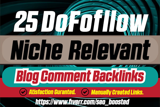 80 niche relevant blog comments SEO backlinks