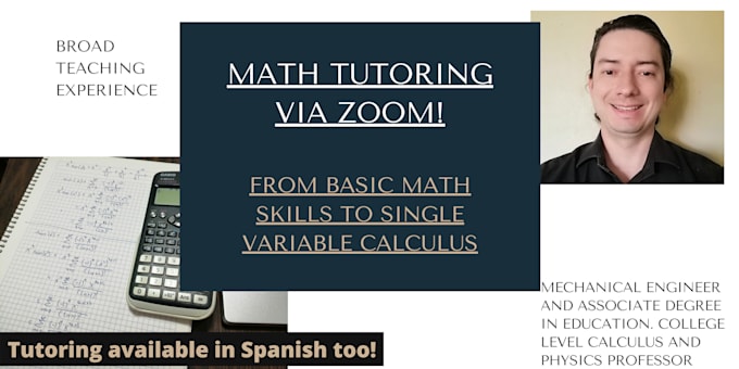 provide you with tutoring in math, geometry and calculus