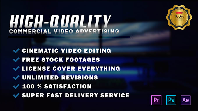 make cinematic video ad for your brand, business, product