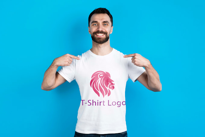 create flat unique custom t shirt logo designs
