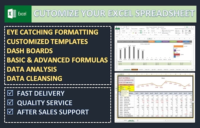 create excel dashboards, templates and automation