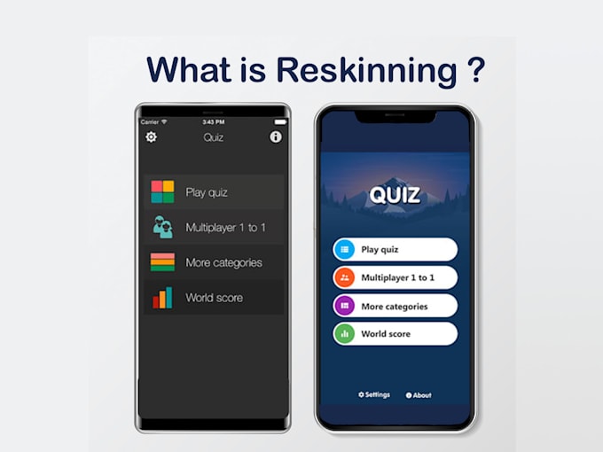 reskin android app perfect in 1 day