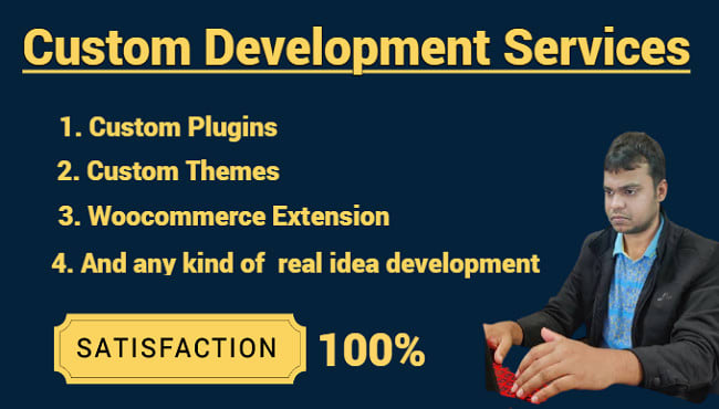 develop custom plugin, theme or customize anything