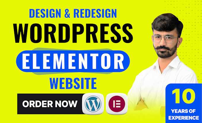 design and develop a professional wordpress website using elementor and acf
