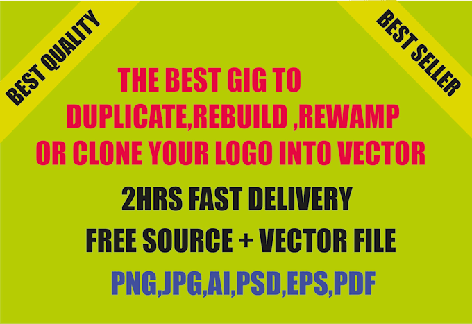 duplicate, rebuild, revamp or recreate logo into vector