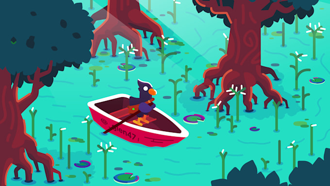 make high quality illustrations in kurzgesagt style