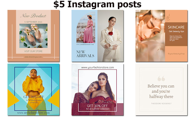 design beautiful colour coordinated instagram posts