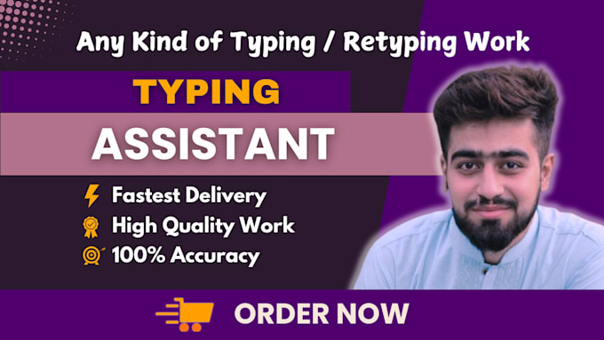 do data entry, fast typing job, retype scanned documents, pdf to word, excel