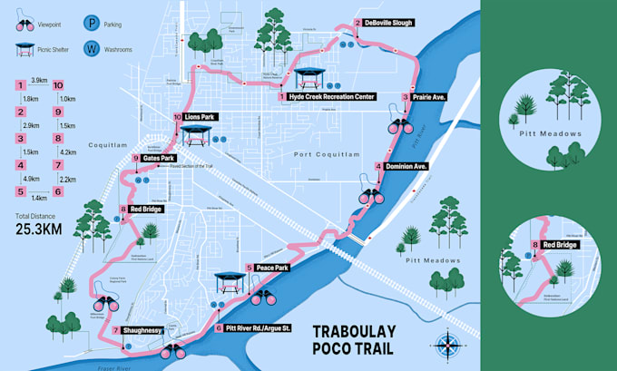 design a custom map infographic