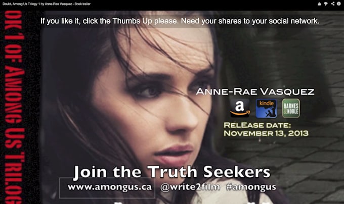 create a book trailer video for authors