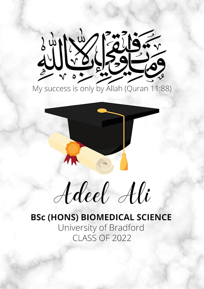 make a graduation poster