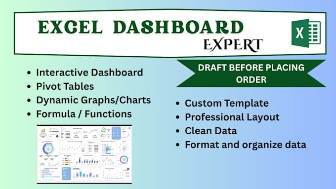 create dashboard, charts and pivot tables in excel