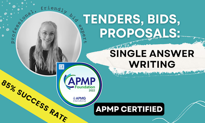 write individual answers for your proposal or tender