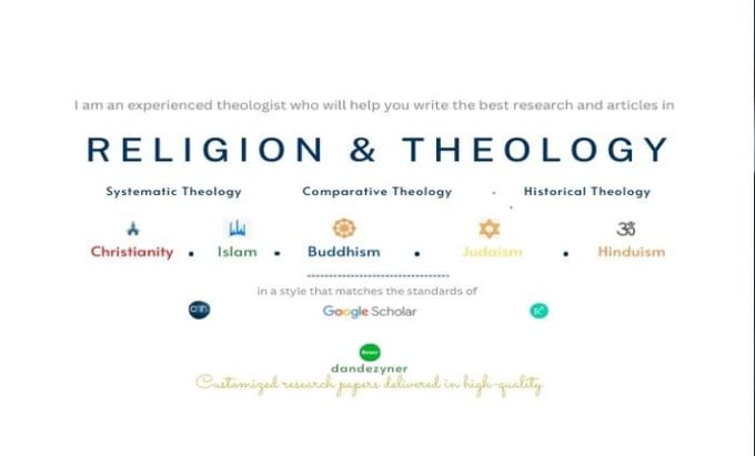 Hire a freelancer to write religion religious theology, christianity buddhism islam hinduism
